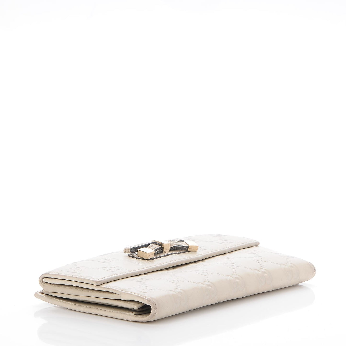 Guccissima Princy Continental Wallet Off White