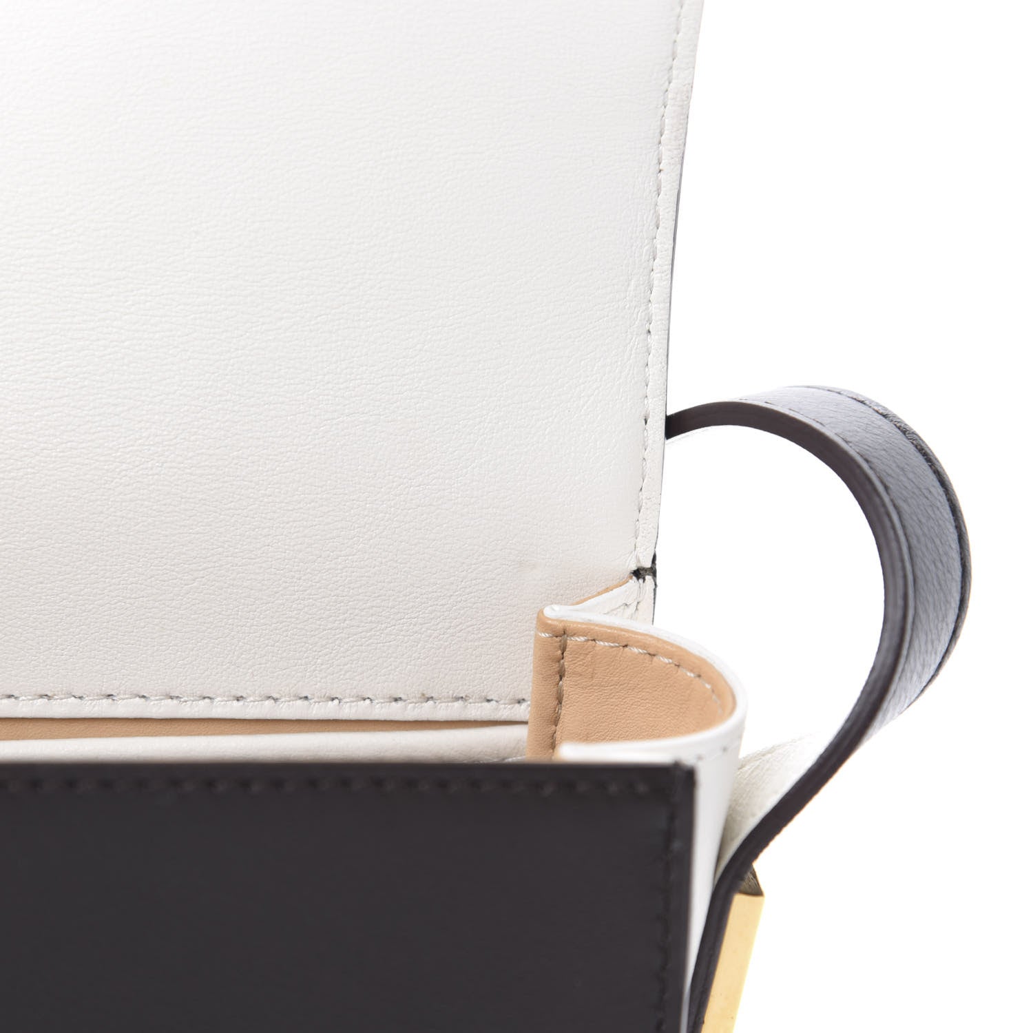 Delvaux Calfskin Mini Madame Crossbody Dark Brown White 17 of 21