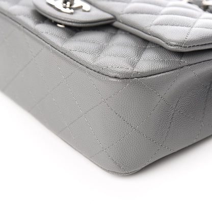 Chanel Caviar Quilted Mini Rectangular Flap Grey 9 of 10