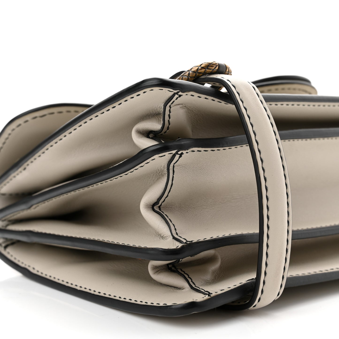 French Calf City Knot Bag Cement