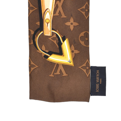 Louis Vuitton Silk Monogram Confidential Bandeau Brown 4 of 4