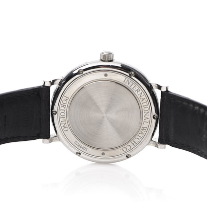 IWC Stainless Steel Alligator 40mm Portofino Automatic Watch Black IW356506 5 of 11