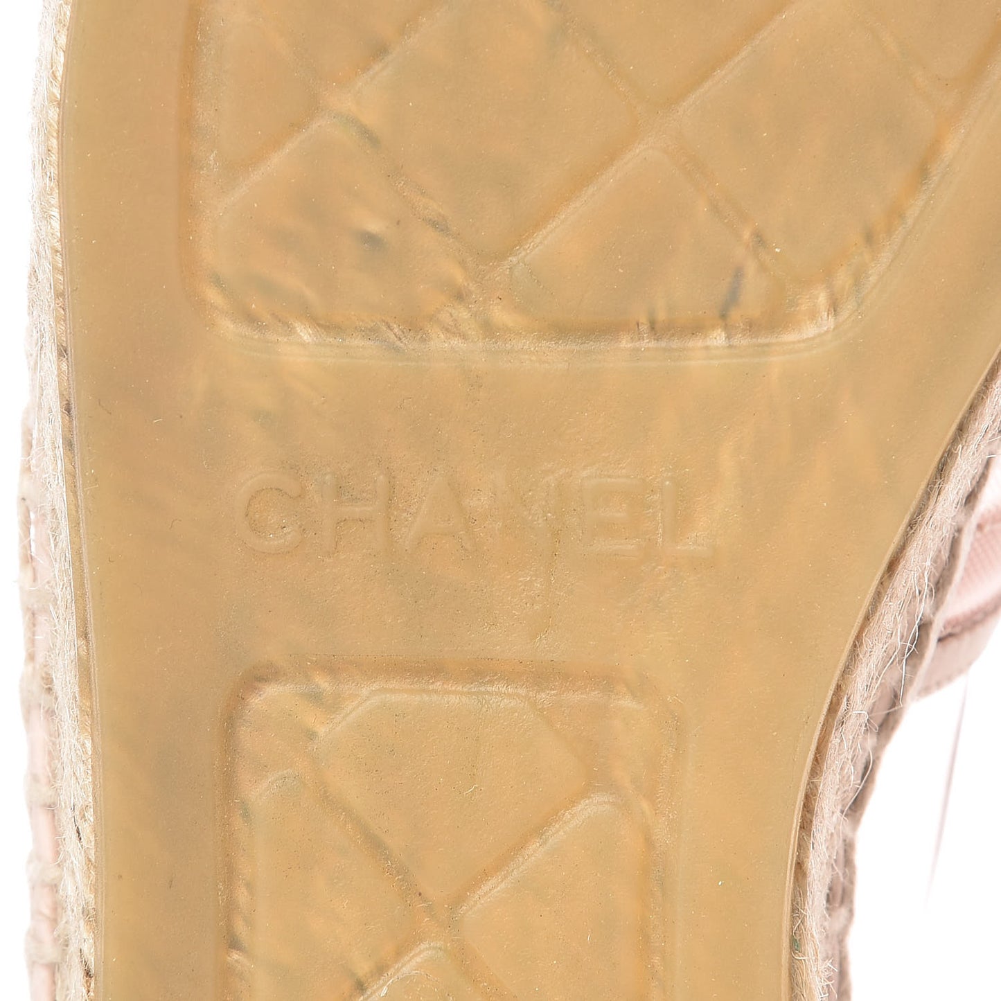 Mesh Grosgrain CC Espadrilles 38 Pink