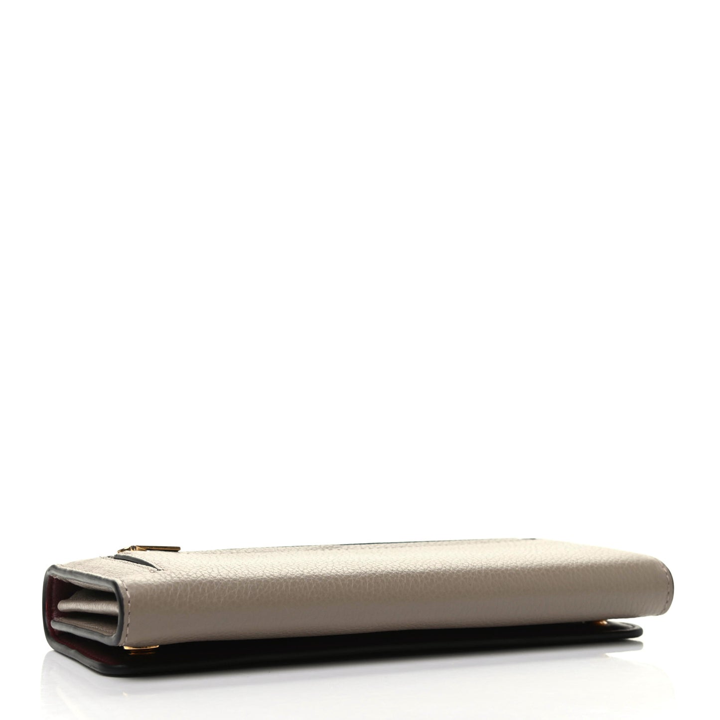 Small Classic Grain Continental Wallet Grey