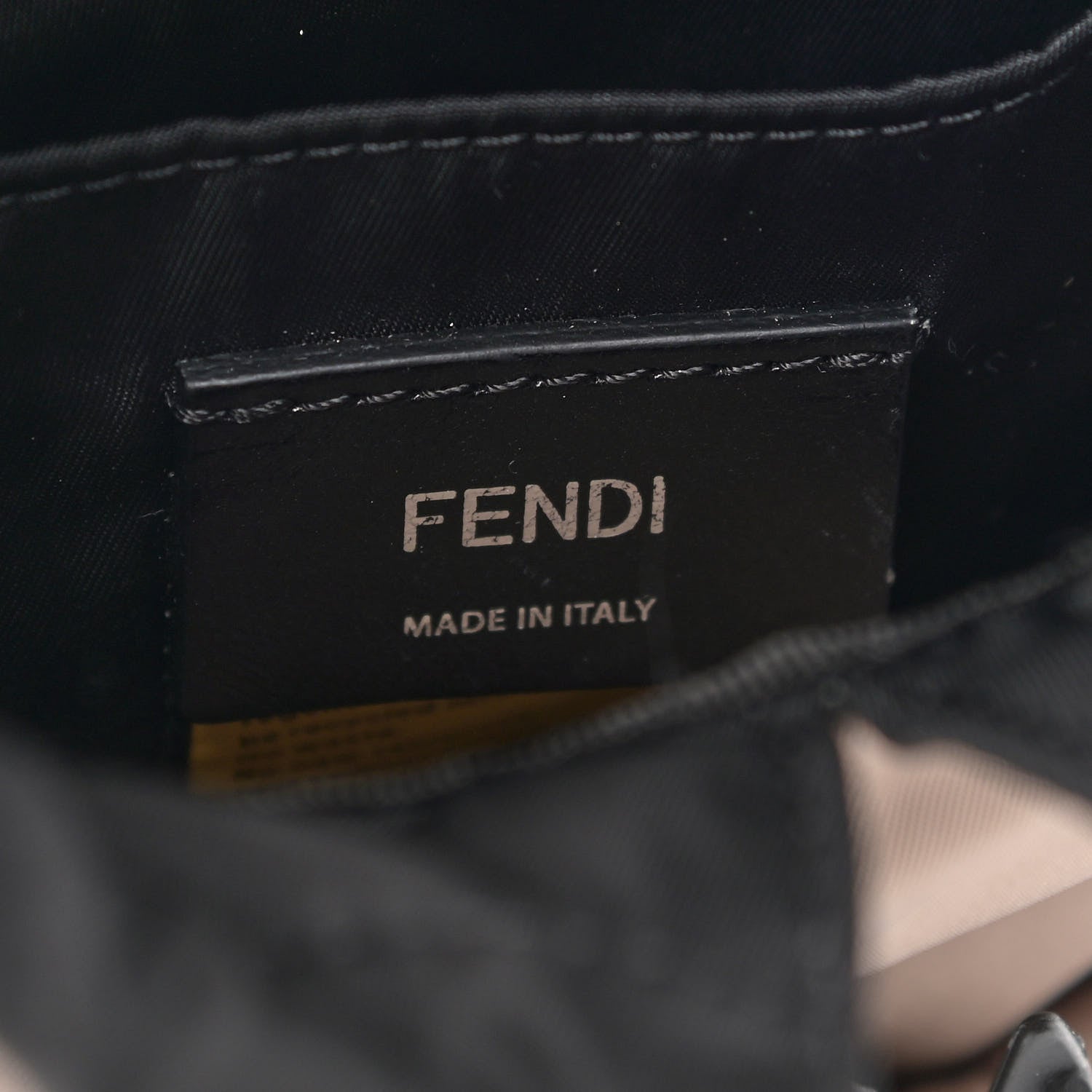 Fendi Econyl Nylon Santander Cuoio Roma Mini Fendiness Backpack Corda Palladium Miele Scuro 8 of 10