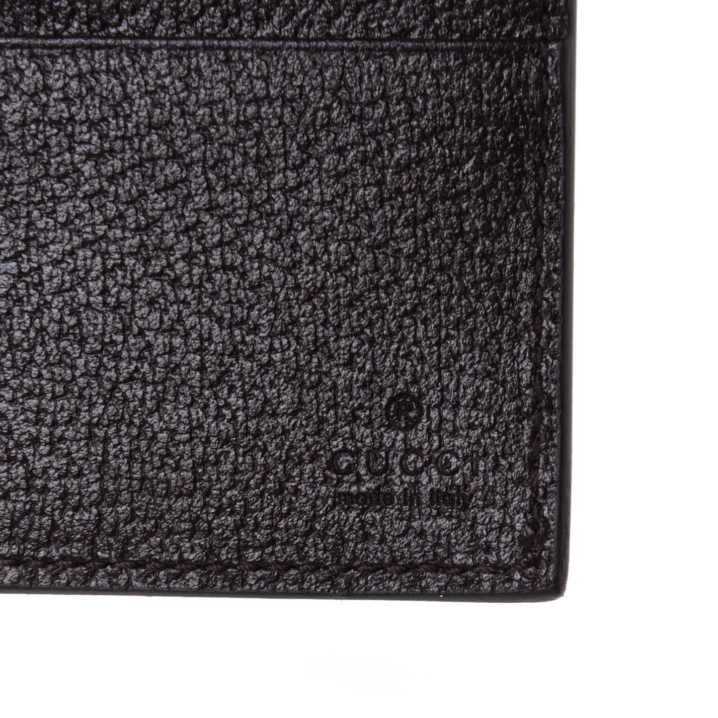 Calfskin Boar Effect GG Marmont Bi-Fold Wallet Black