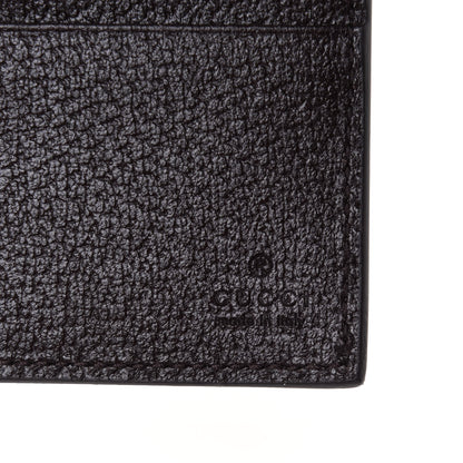 Gucci Calfskin Boar Effect GG Marmont Bi-Fold Wallet Black 6 of 9