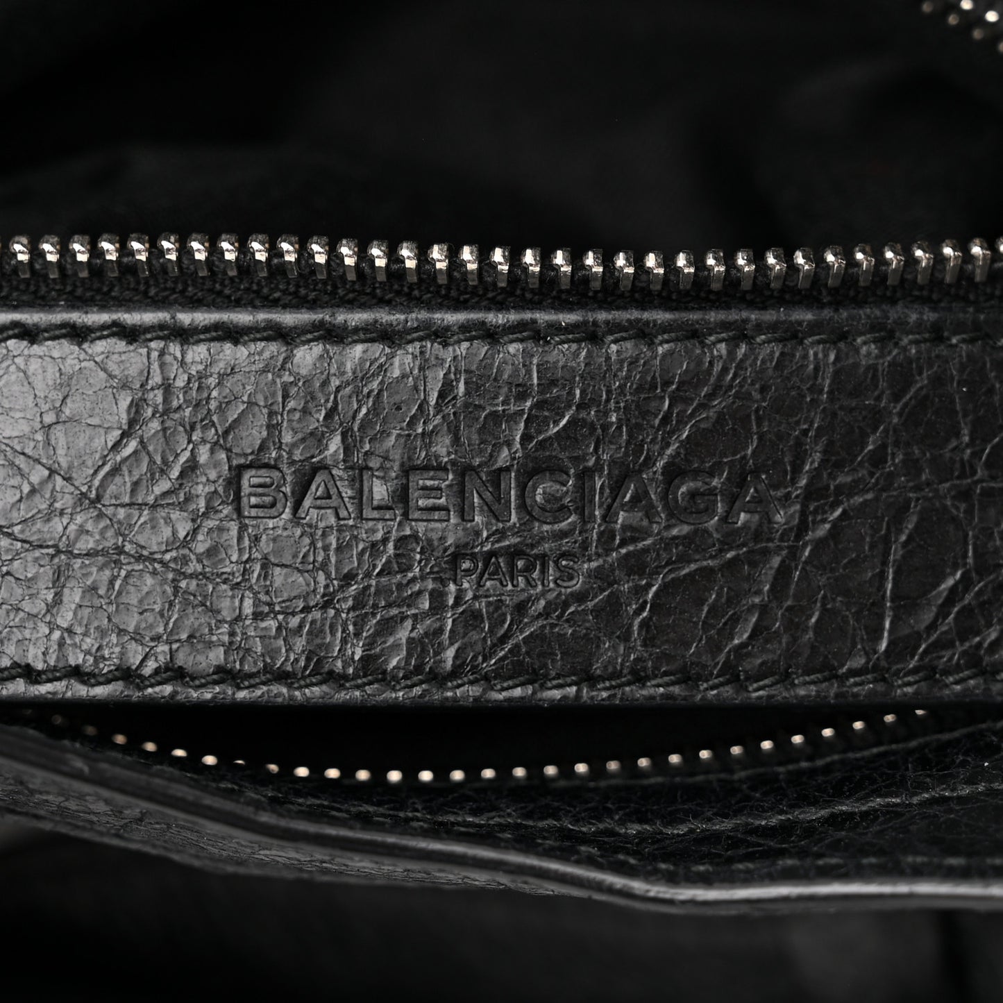 Agneau Classic Silver Hardware Mini City Black