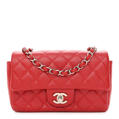 Chanel Caviar Quilted Mini Rectangular Flap Red 1 of 11
