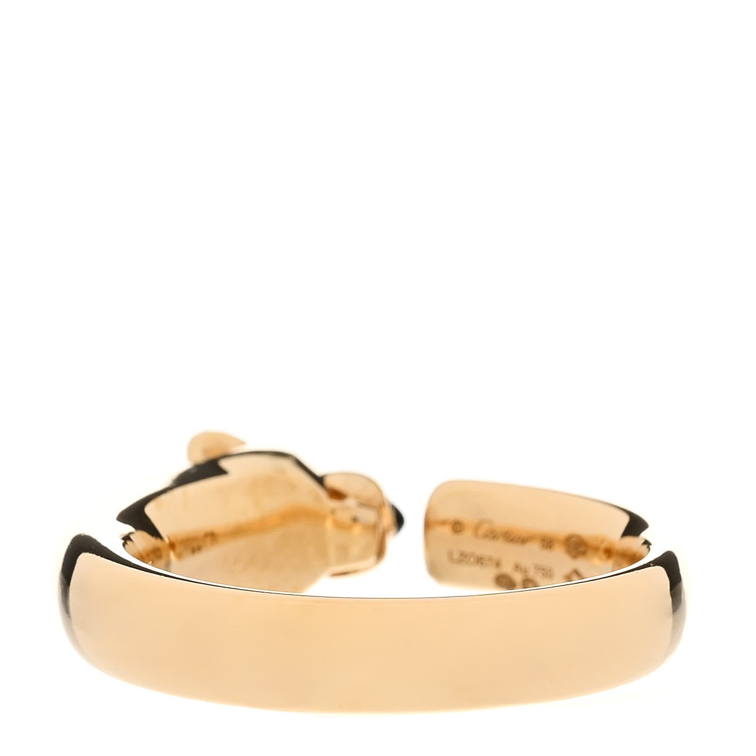 Cartier 18K Yellow Gold Tsavorite Onyx Panthere De Cartier Ring 58 8.25 4 of 6