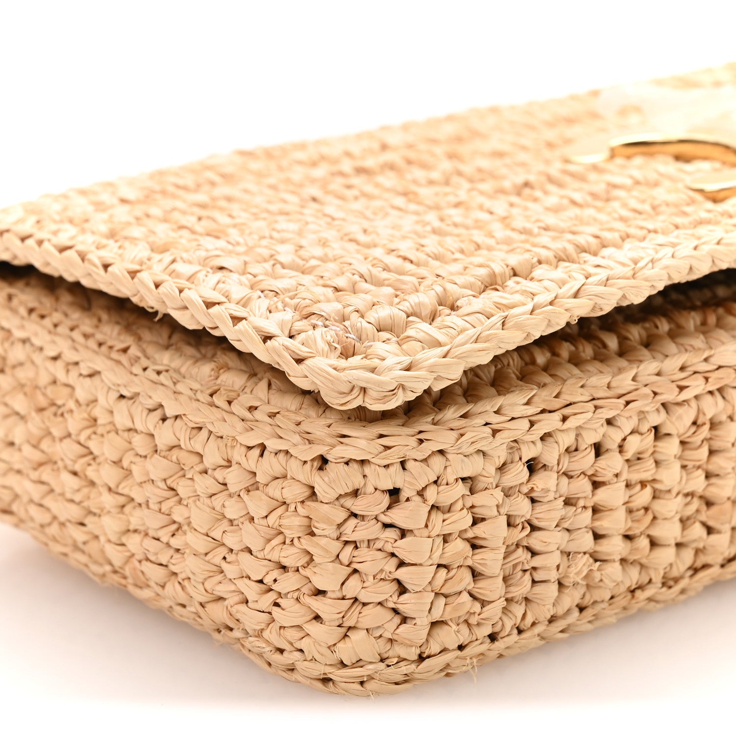 Celine Raffia Calfskin Multipochette Natural 10 of 12