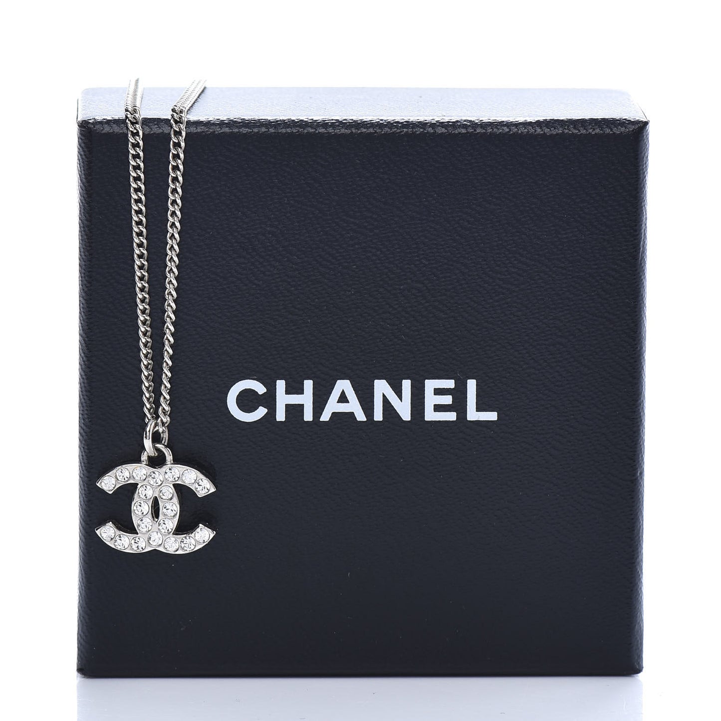 Crystal Timeless CC Necklace Silver