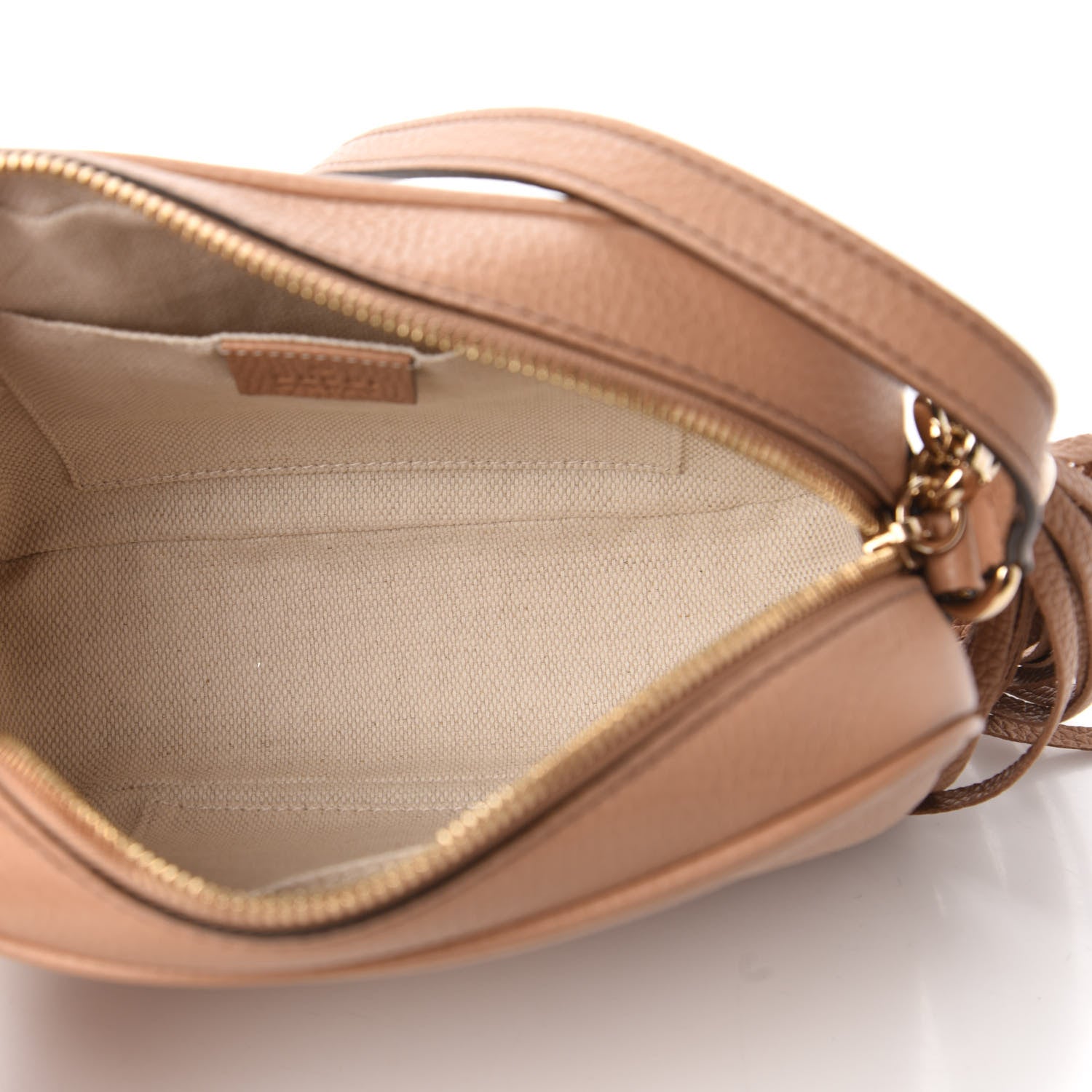Gucci Pebbled Calfskin Small Soho Disco Bag Rose Beige 5 of 10