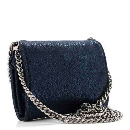 Stella McCartney Metallic Shaggy Deer Falabella Small Wallet on Chain Ink 3 of 11