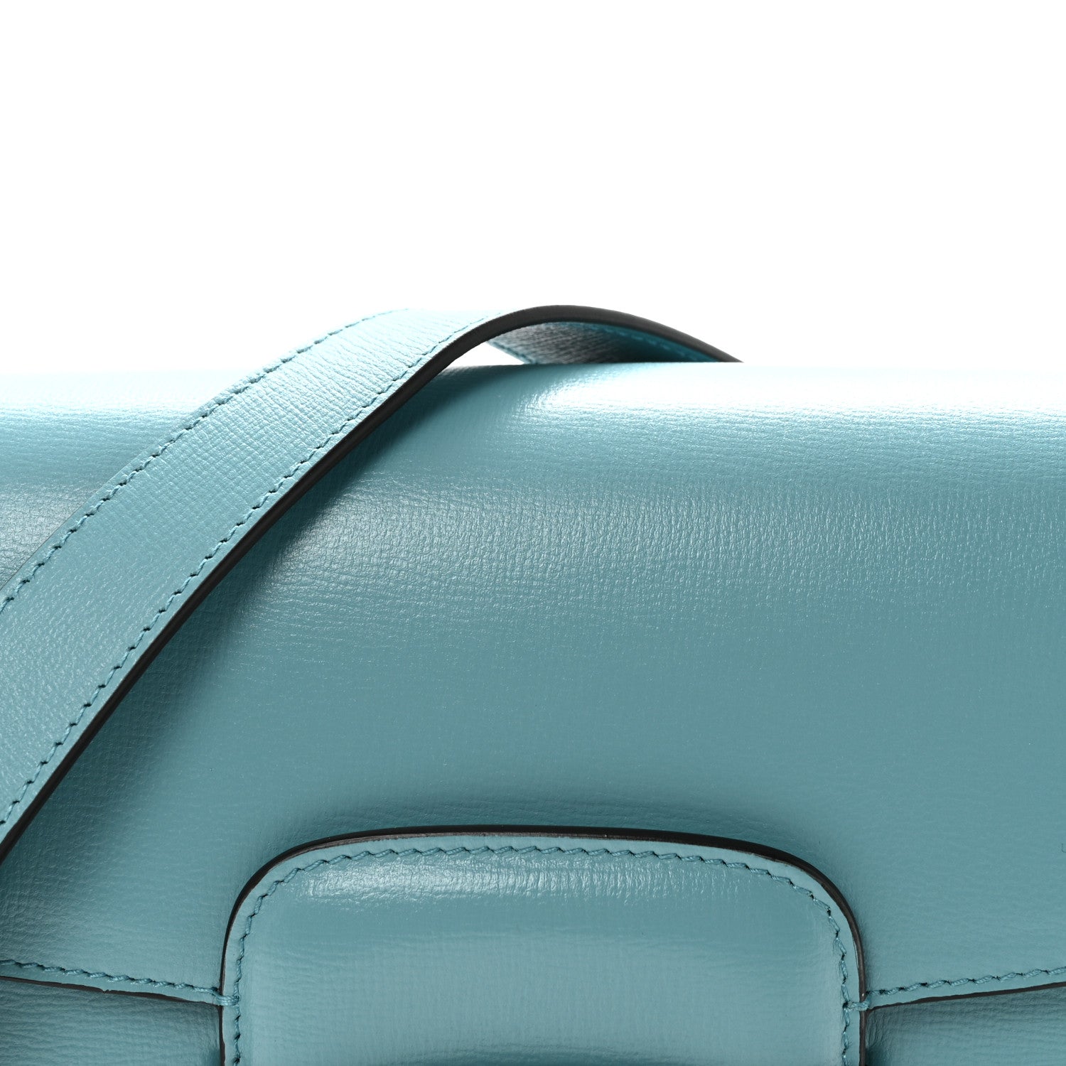 Gucci Azalea Calfskin Horsebit 1955 Shoulder Bag Dusty Azure 8 of 10