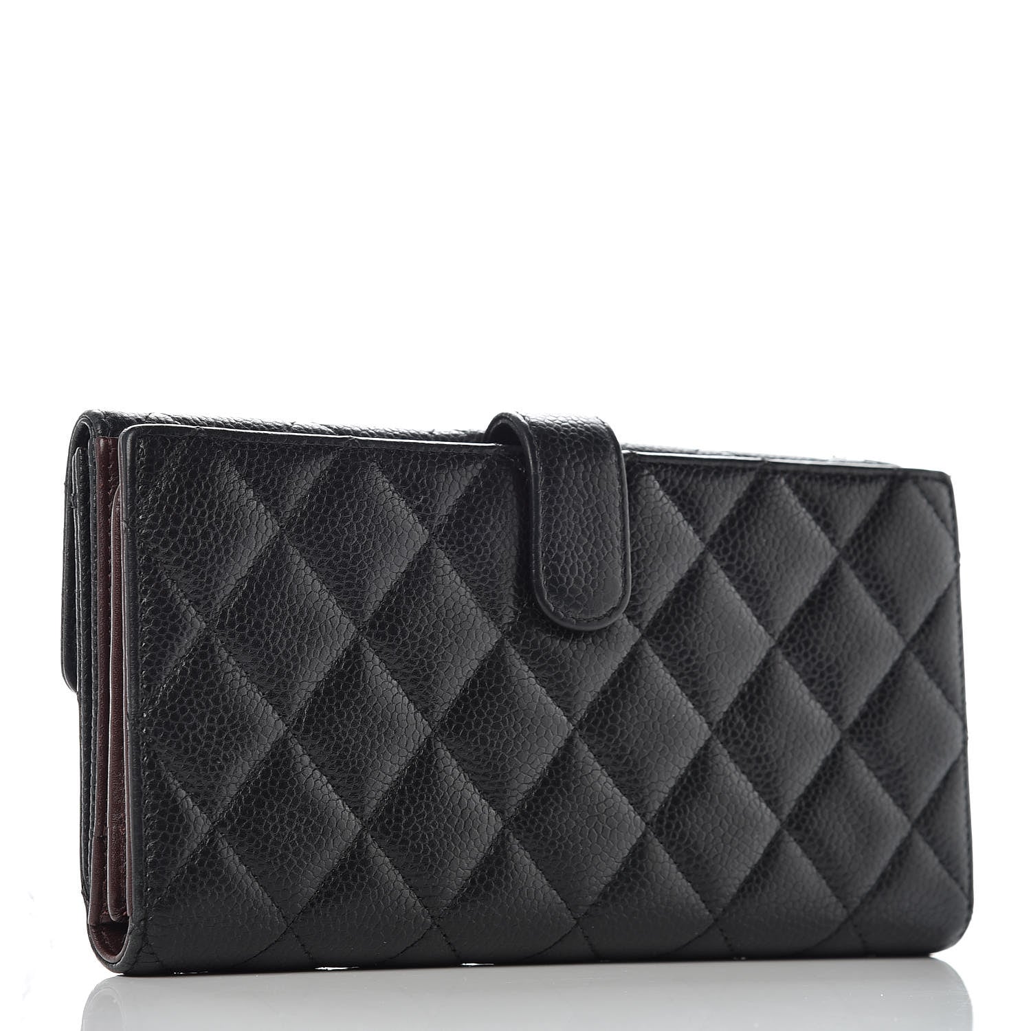 Chanel Caviar Quilted CC French Flap Wallet Black 3 of 11