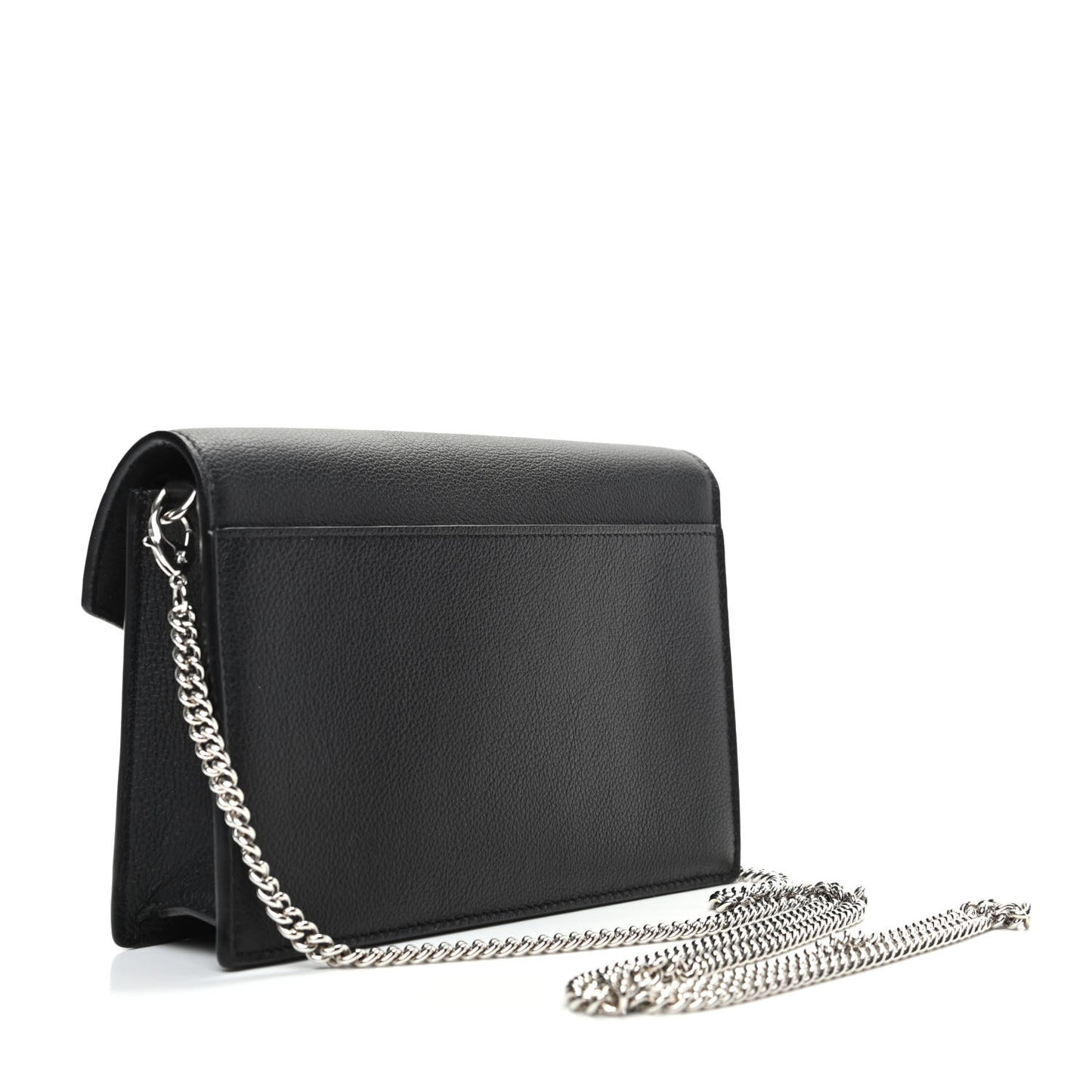 Soft Calfskin My Lockme Chain Pochette Black