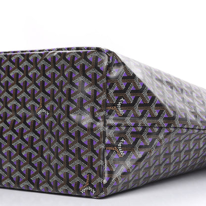 Goyard Goyardine Saint Louis Claire Voie GM Black Purple 8 of 8