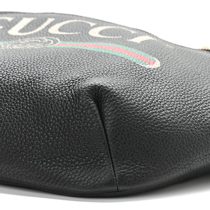 Gucci Grained Calfskin Logo Belt Bag Black 9 of 9