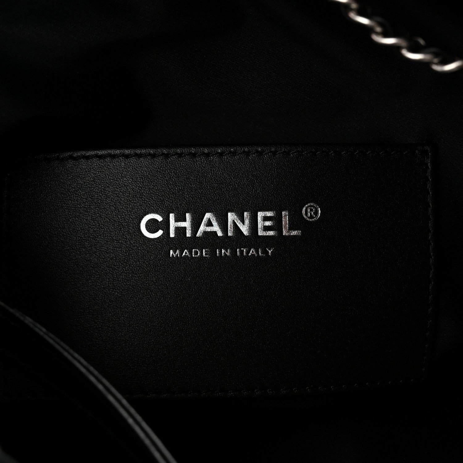 Chanel Shiny Crumpled Calfskin Quilted Medium Chanel 25 Handbag Black 7 of 11