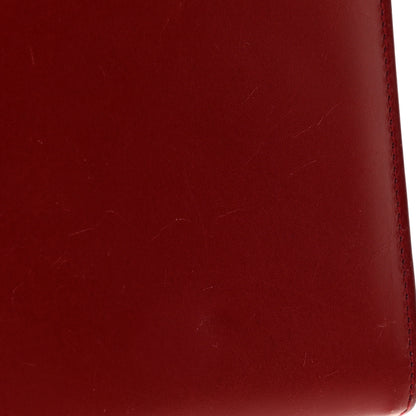 Saint Laurent Calfskin Classic Monogram Tassel Clutch Red 10 of 11