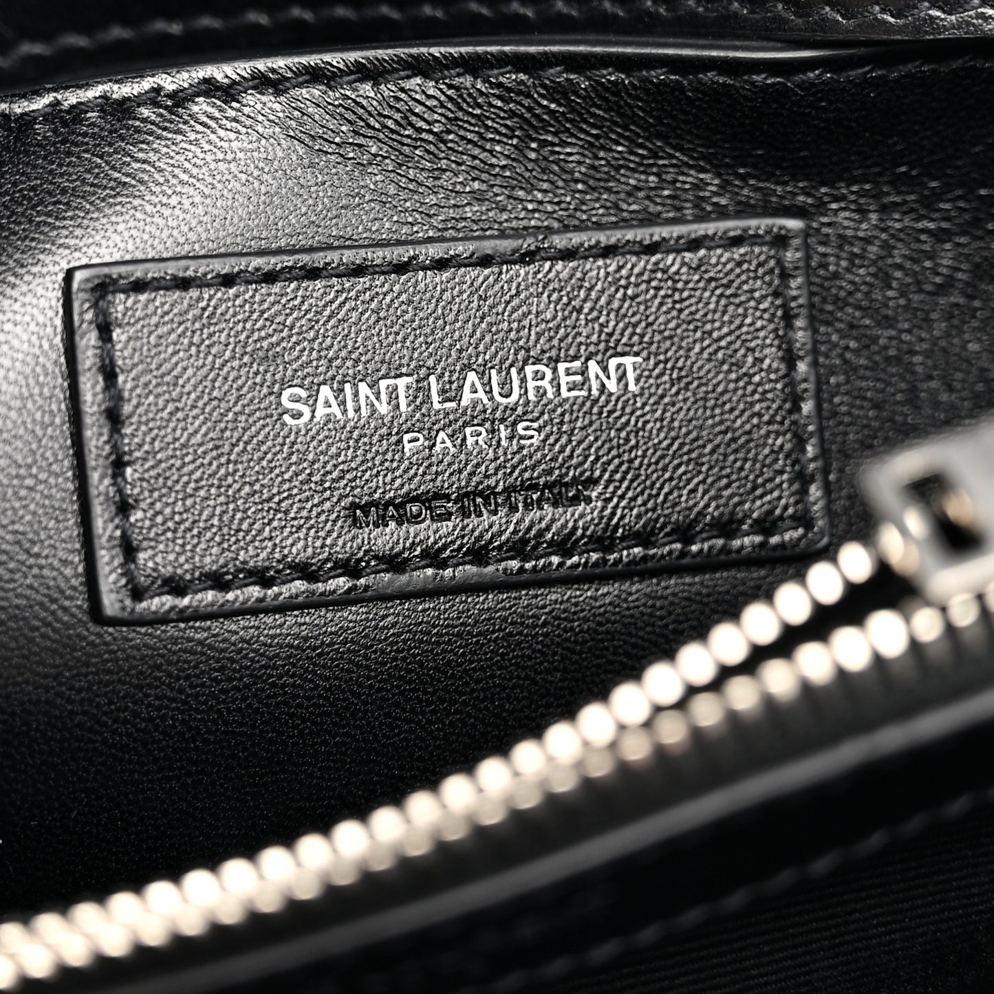 Calfskin Y Quilted Monogram Small Loulou Chain Satchel Black