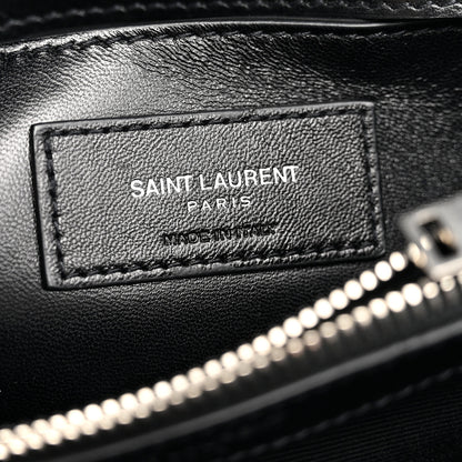 Saint Laurent Calfskin Y Quilted Monogram Small Loulou Chain Satchel Black 6 of 10