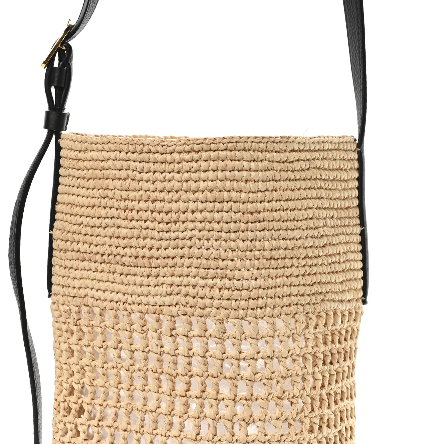 Raffia Small Billie Bucket Bag Natural