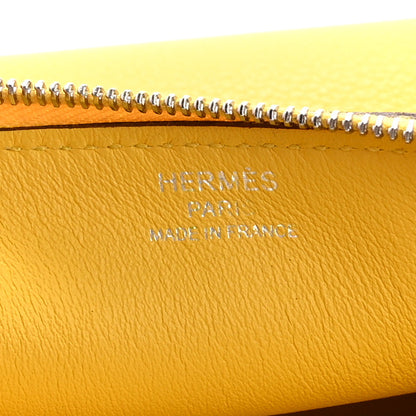 Hermes Evercolor Chaine d'Ancre Zipengo PM Toiletry Pouch Jaune De Naples 2 of 10