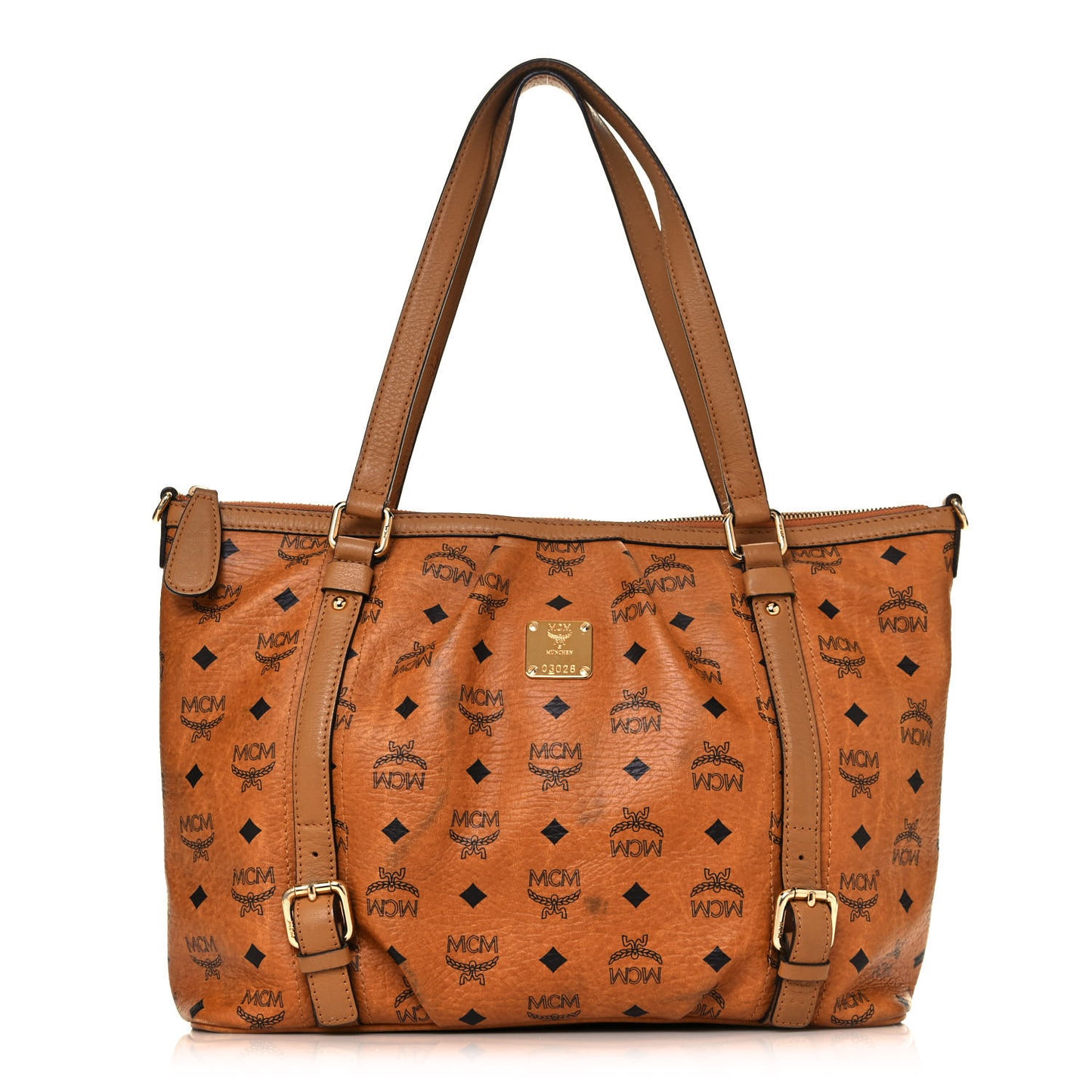 Visetos Medium Essentials Shopper Tote Cognac