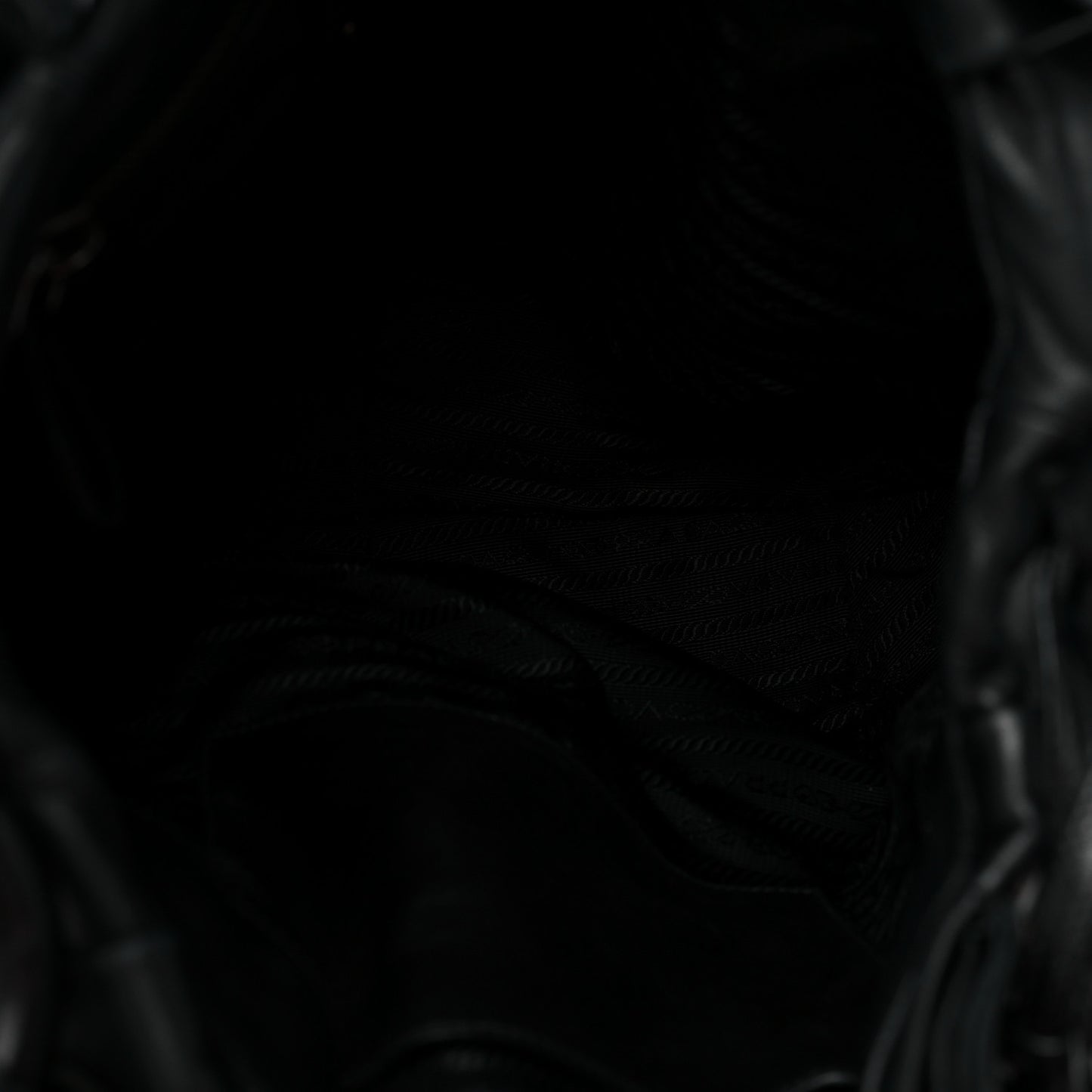 Nappa Ruffle Hobo Black