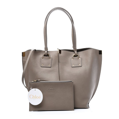 Chloe Smooth Calfskin Medium Vick Tote Motty Grey 2 of 10