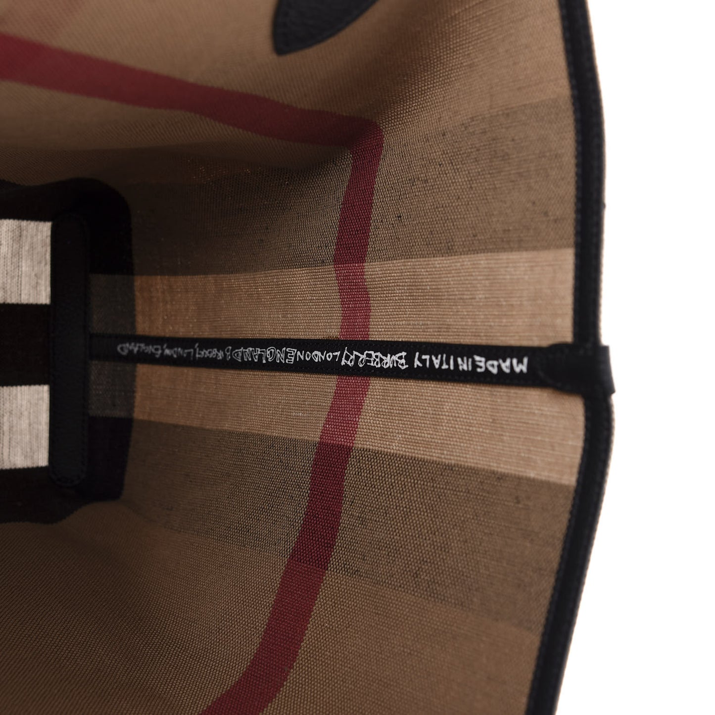 Coated Canvas Mega Check Medium Doodle Tote Black