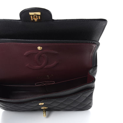 Chanel Caviar Quilted Medium Double Flap Black 5 of 9