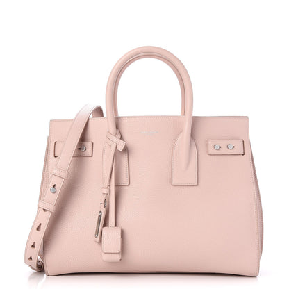 Saint Laurent Grained Calfskin Small Supple Sac De Jour Rose 1 of 8
