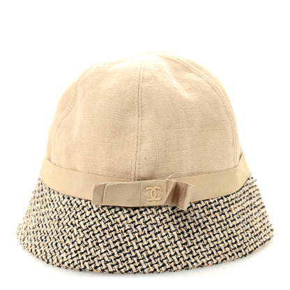 Chanel Tweed Bucket Hat 57 Beige 5 of 10