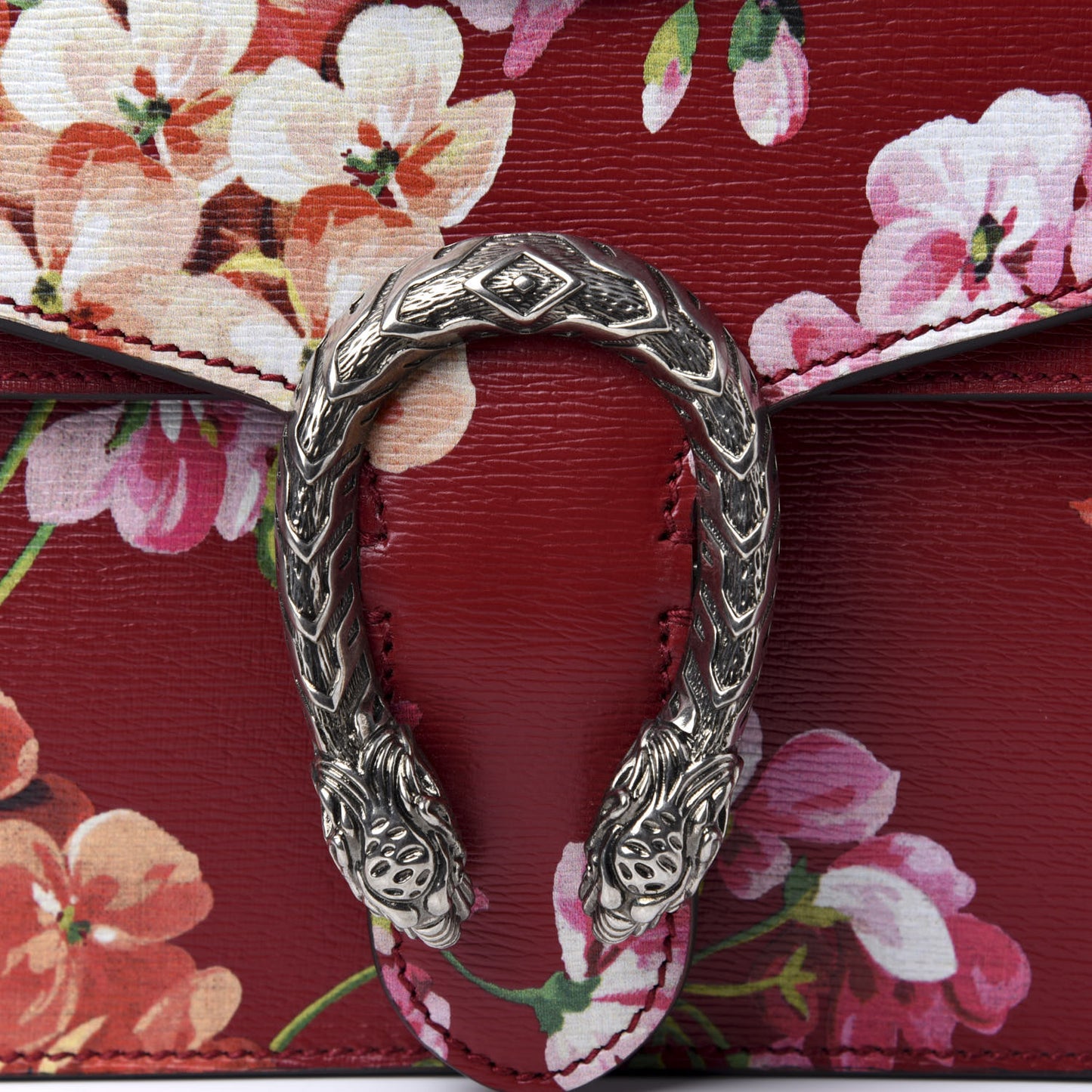Calfskin Blooms Print Small Dionysus Shoulder Bag Romantic Cherry Multicolor