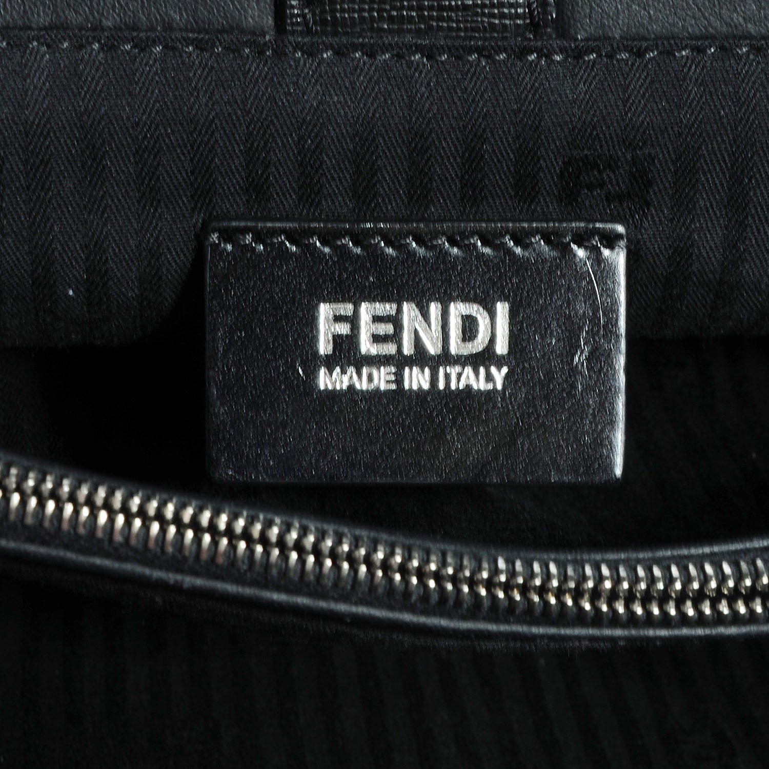Fendi Saffiano Monster Colorblock Petite 2Jours Tote Black 8 of 10