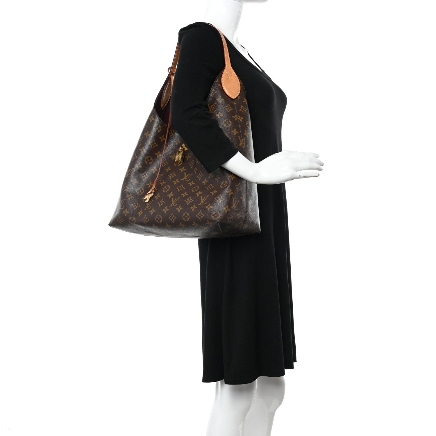 Louis Vuitton Monogram Flower Hobo Beige 2 of 16