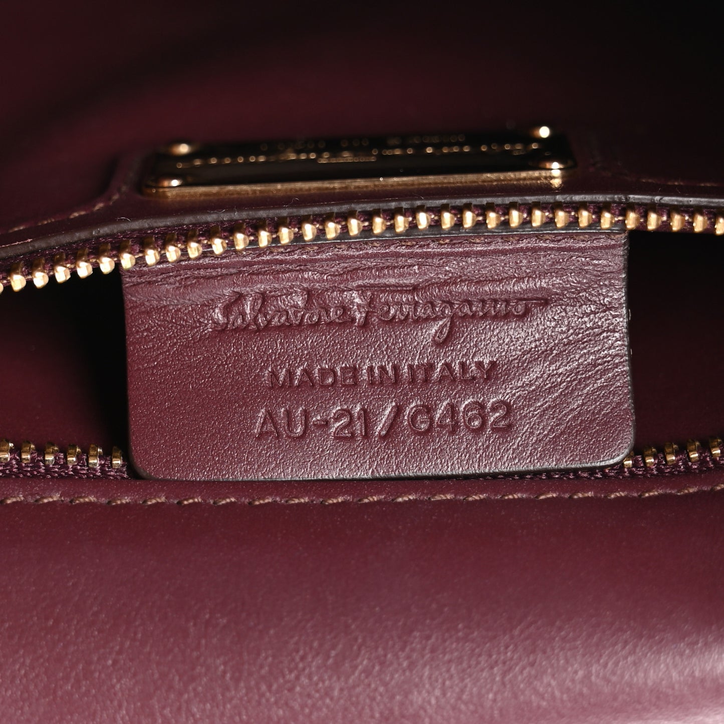 Pebble Calfskin Ginny Vara Bow Shoulder Bag Burgundy