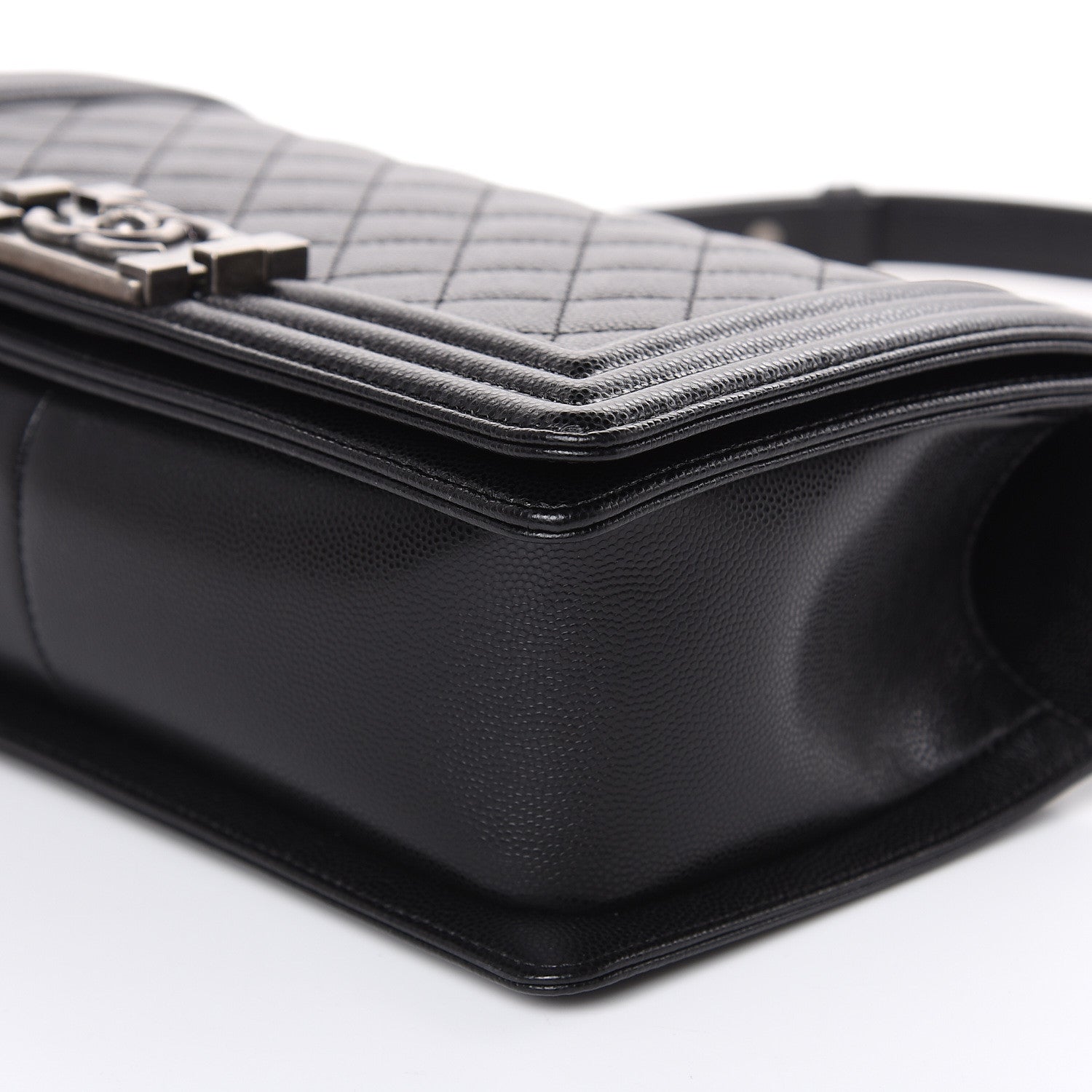 Chanel Caviar Quilted Medium Boy Flap Black 9 of 10
