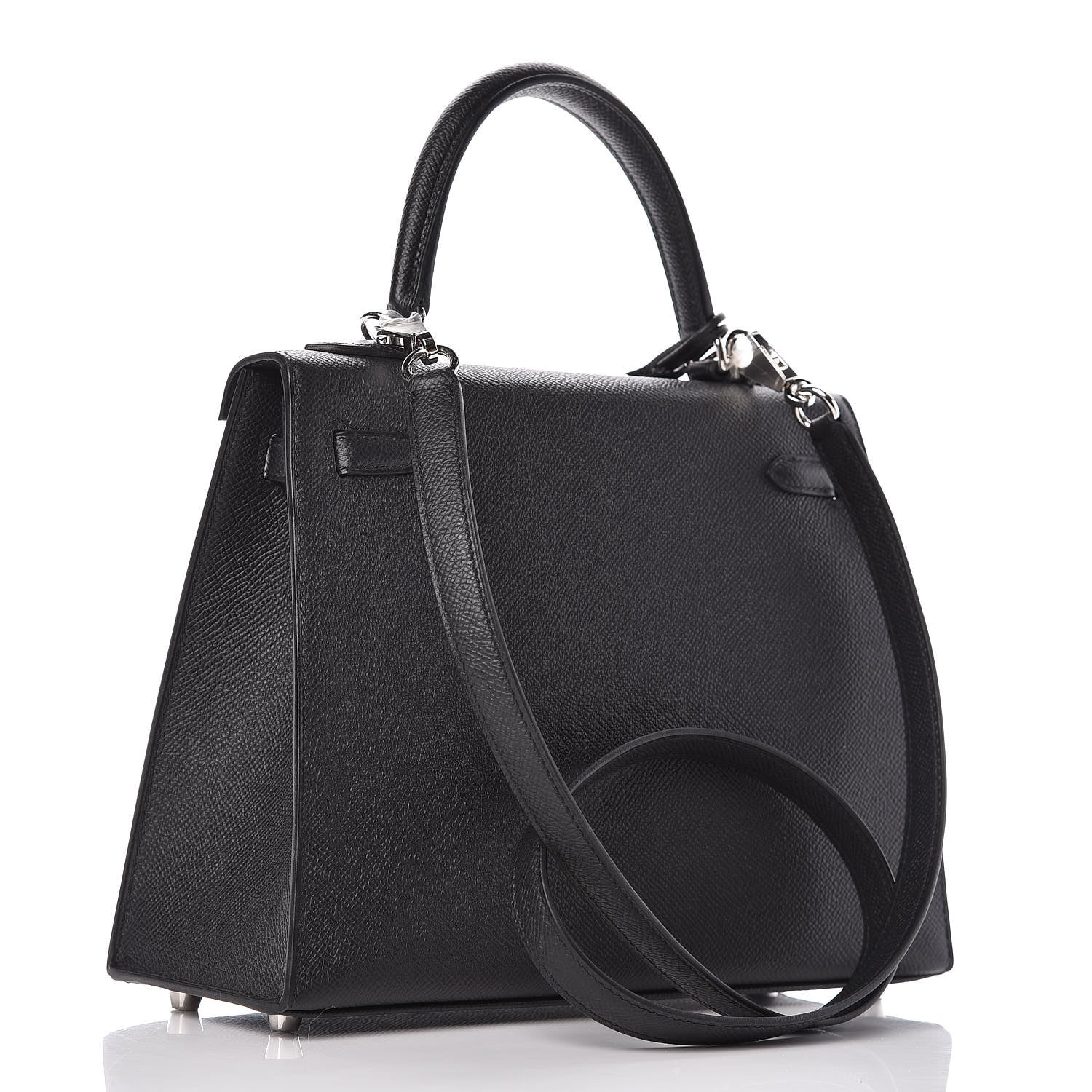 Hermes Epsom Kelly Sellier 25 Black 4 of 45