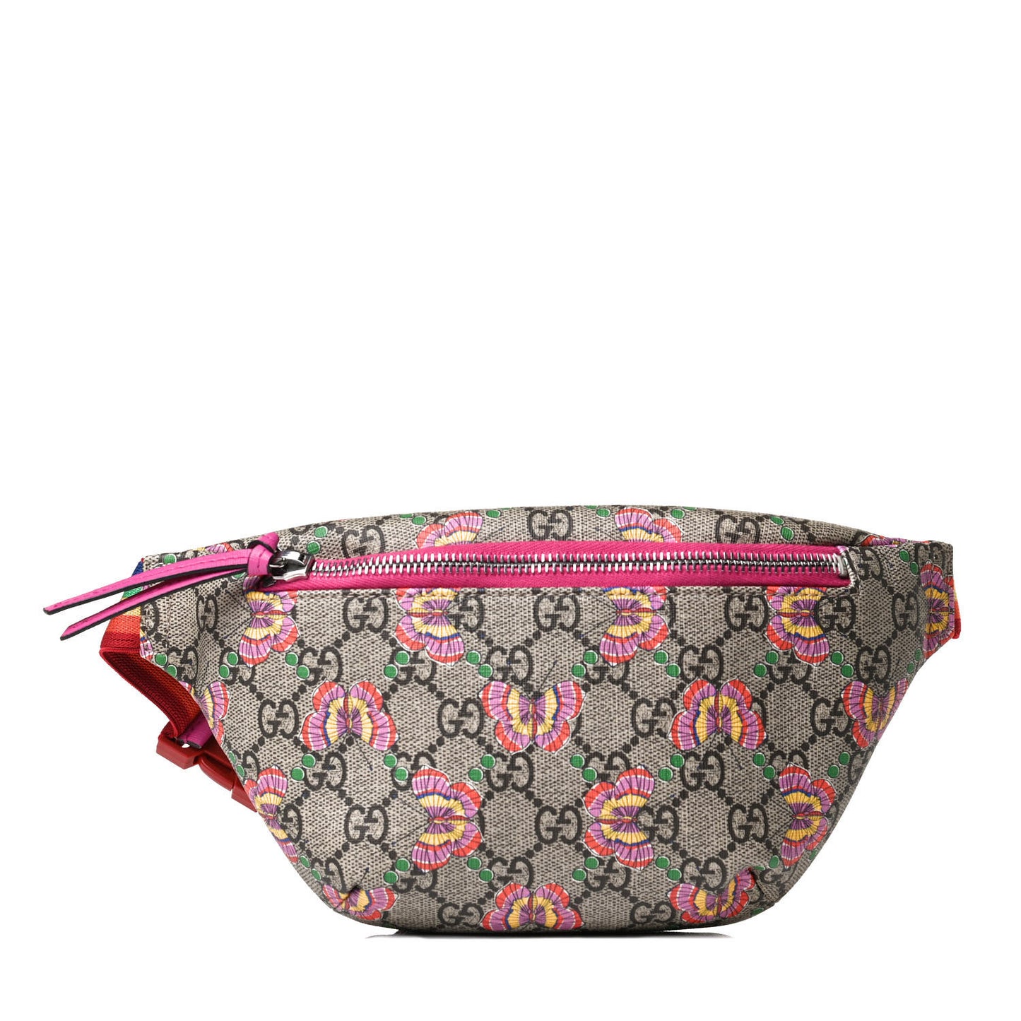 GG Supreme Monogram Butterflies Childrens Belt Bag Multicolor