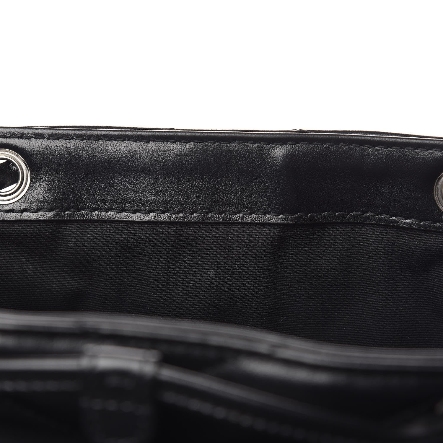 Saint Laurent Calfskin Y Quilted Monogram Small Loulou Backpack Black 8 of 12