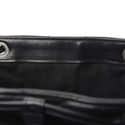 Saint Laurent Calfskin Y Quilted Monogram Small Loulou Backpack Black 8 of 12