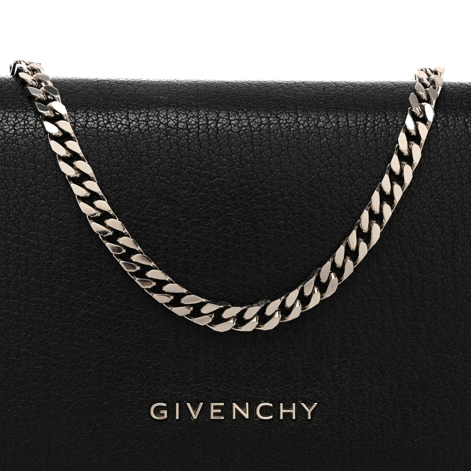Givenchy Sugar Goatskin Pandora Chain Wallet Black 7 of 10