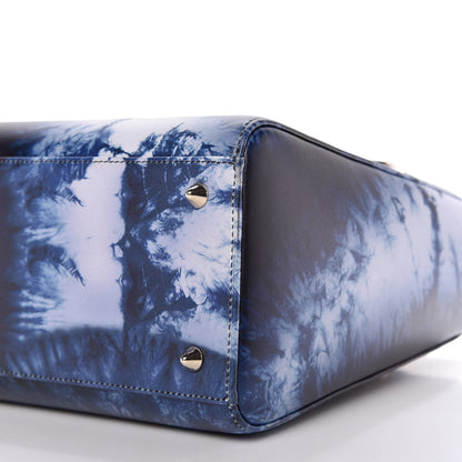 Christian Dior Calfskin Tie Dye Medium Lady Dior Blue Multicolor 7 of 10