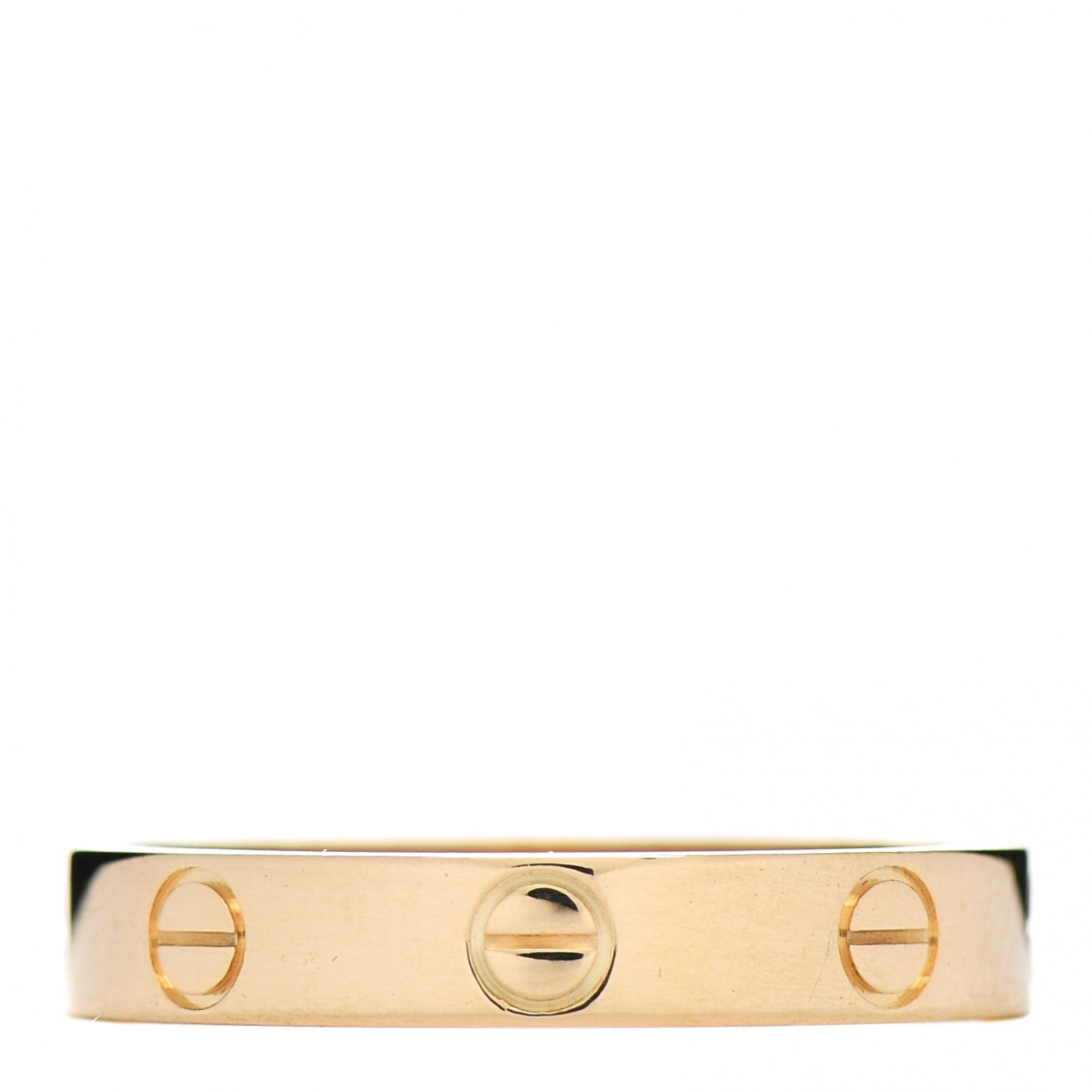 Cartier 18K Yellow Gold 3.5mm LOVE Wedding Band Ring 56 7.5 3 of 5