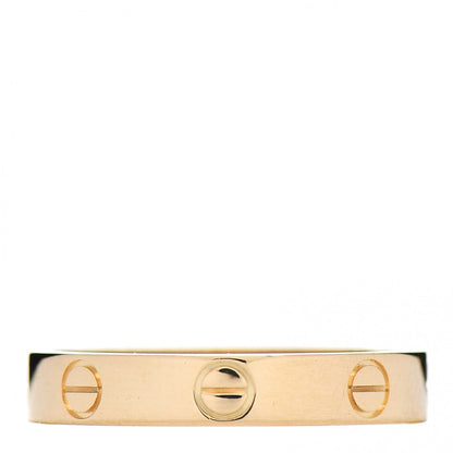 Cartier 18K Yellow Gold 3.5mm LOVE Wedding Band Ring 56 7.5 3 of 5