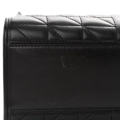 Gucci Calfskin Matelasse Aria Medium GG Marmont Shoulder Tote Black 10 of 11
